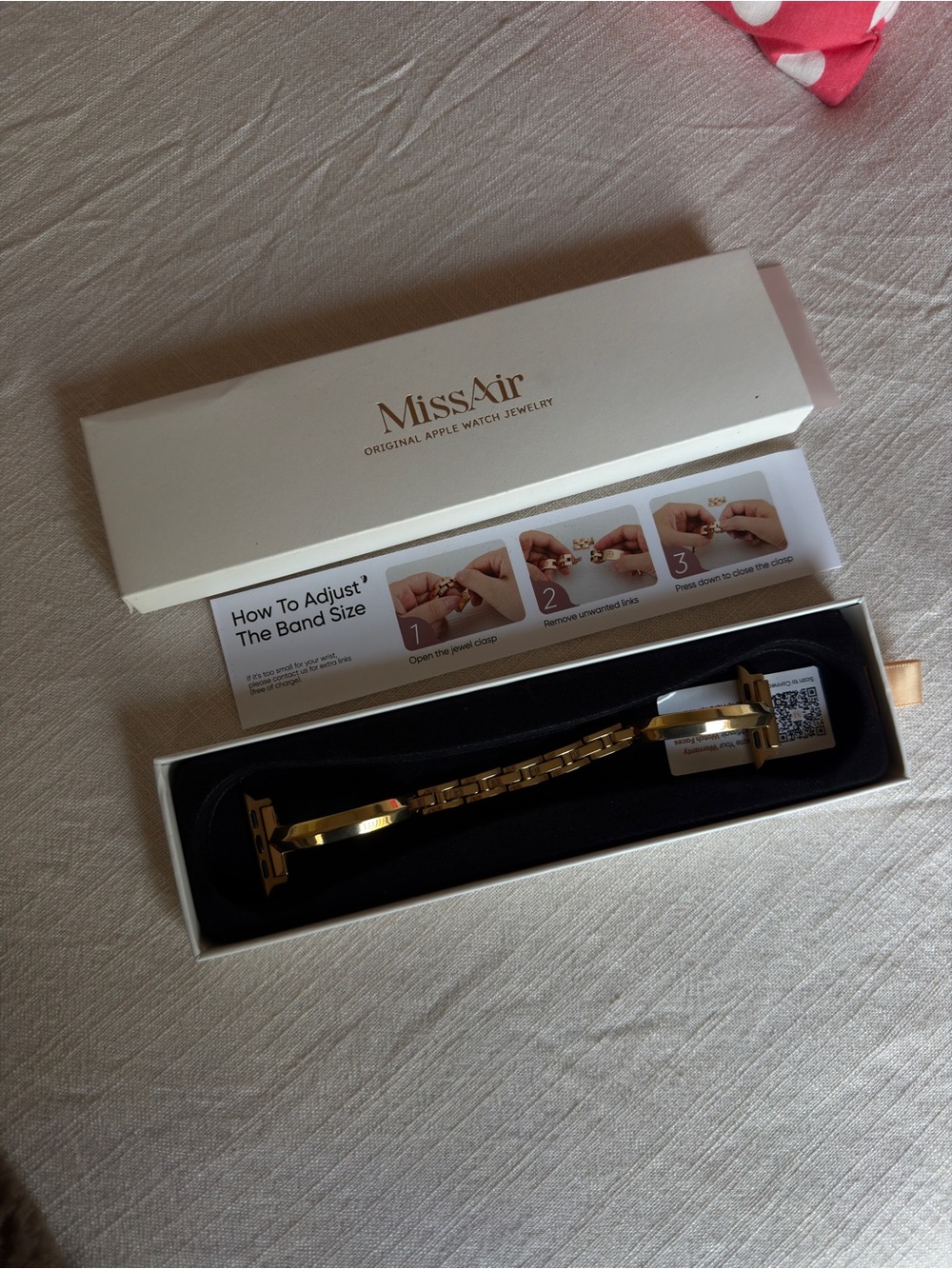 Gold Stainless Steel Apple Watch Link Band